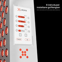 PrimeFORCE Advanced Gen5 (terapia de luz roja) – Ideal para uso doméstico – Chip doble - 64x23x6,5 cm