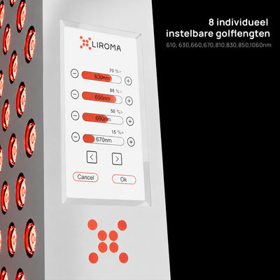PrimeFORCE Advanced Gen5 (terapia de luz roja) – Ideal para uso doméstico – Chip doble - 64x23x6,5 cm