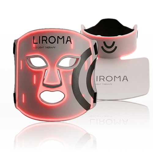 LIROMA GLOW® LED - Mascarilla Facial de Fototerapia con Infrarrojo y Luz Roja
